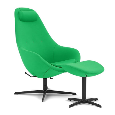 Fotel ergonomiczny z podnóżkiem Kokon zielony, Vidar 0932 Varier