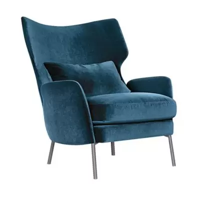 Fotel Alex Velvet navy blue Sits