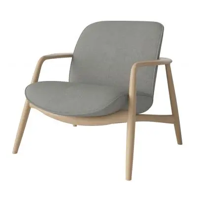 Fotel Bowie light grey dąb bielony Bolia