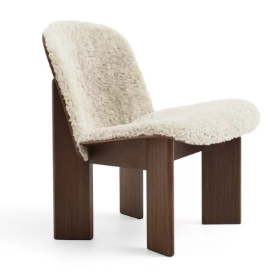 Fotel Chisel tapicerowany Sheepskin Mohawi Hay