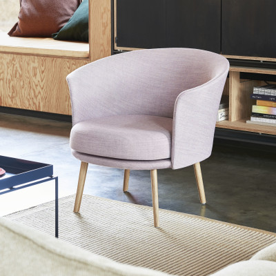 Oiled oak doro armchair - Remix 682 HAY