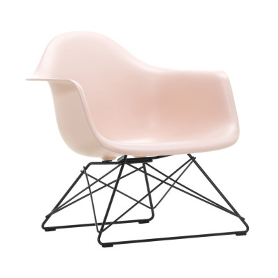 Eames Plastic Armchair LAR pink - black base Vitra