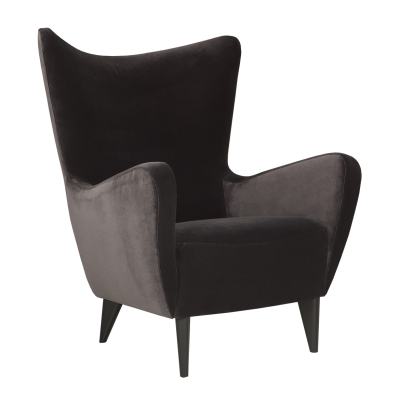 Fotel Elsa Classic Velvet Antracite Sits