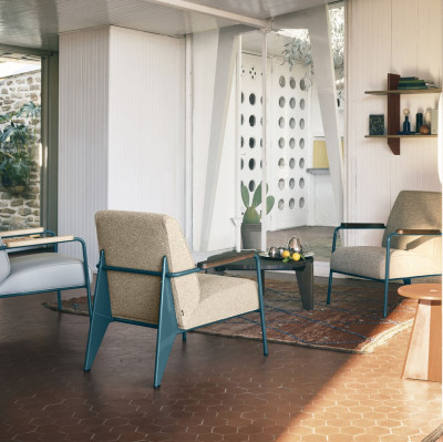 Bambusové terra křeslo Fauteuil de Salon 04 Vitra