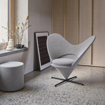 Fotel Heart Cone Chair Cento Salt and Pepper Vitra