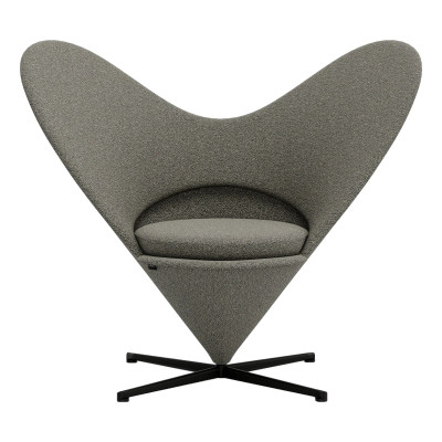 Fotel Heart Cone Chair Cento Salt and Pepper Vitra