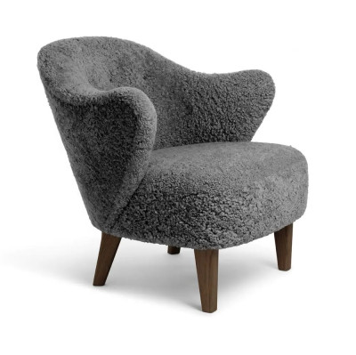 Fotel Ingeborg Antrachite nóżki dąb przydymiony By Lassen