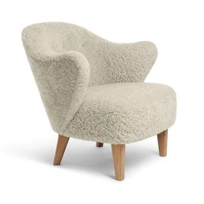 Fotel Ingeborg green tea nóżki dąb naturalny By Lassen