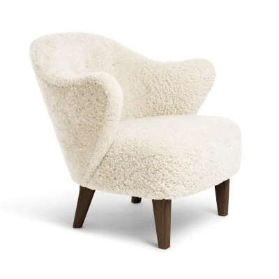 Fotel Ingeborg off white nóżki dąb przydymiony By Lassen