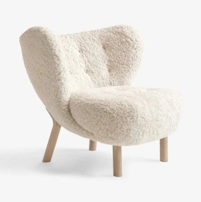 Fotel Little Petra VB1 Oak Sheepskin Moonlight Andtradition