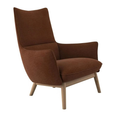 Fotel Martin Copparo Rusty Orange naturalny dąb