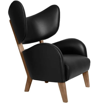 Fotel My own chair Nevada Black nóżki dąb przydymiony By Lassen