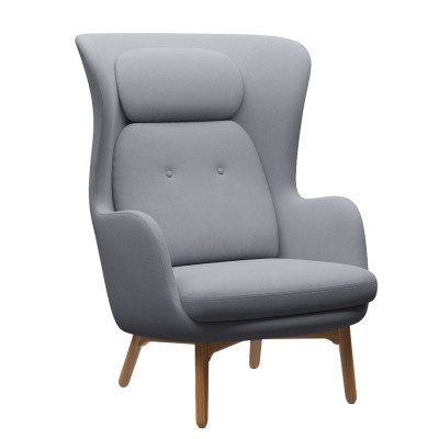 Fotel RO JH2 tkanina Christianshavn light grey + Christianshavn light grey Fritz Hansen