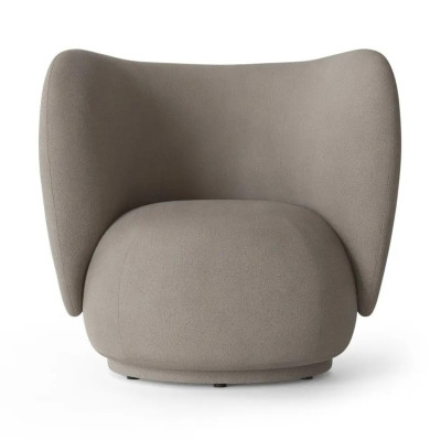 Fotel Rico brushed ciepła szarość FERM LIVING