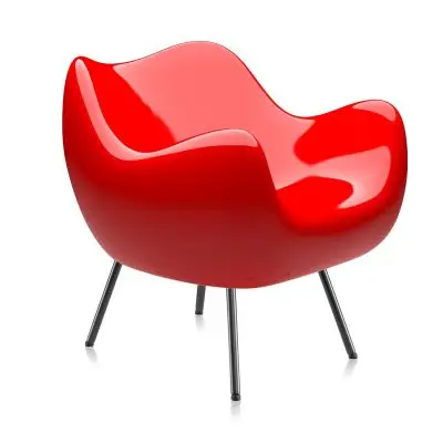 Fotel Rm58 Classic Czerwony Vzor