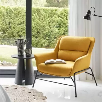 Fotel Sadira musztardowy Teulat