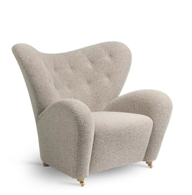 Fotel Tired Man Boucle Sacho 12 nóżki dąb naturalny By Lassen