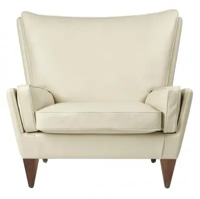 Fotel V11 Smooth leather cream Gubi