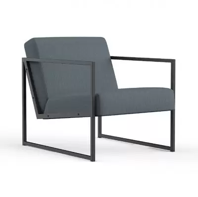 Fotel Vikko z podłokietnikiem Dusty Blue Innovation