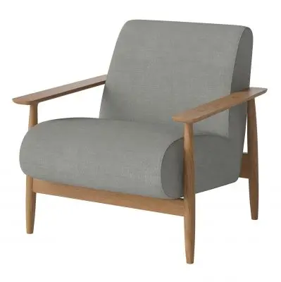 Fotel Visti Fawn Light Grey dąb olejowany Bolia
