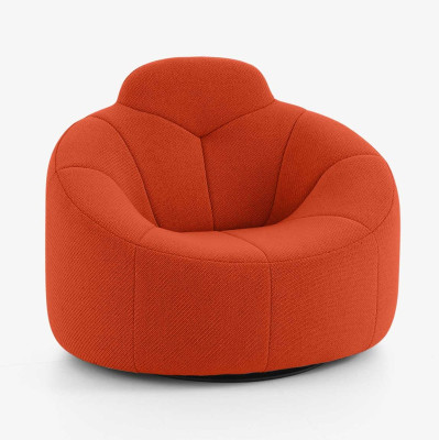 Fotel obrotowy Pumpkin high back Brique Noir Ligne Roset