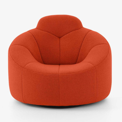 Fotel obrotowy Pumpkin high back Brique Noir Ligne Roset