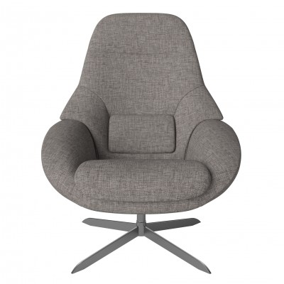 Gray Saga rotary armchair Bolia