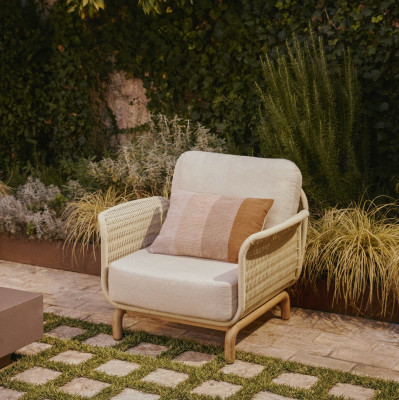 Fotel ogrodowy Alipa ecru kave home
