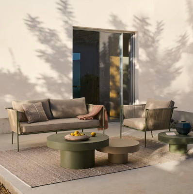 Fotel ogrodowy Zivia zielony Kave Home