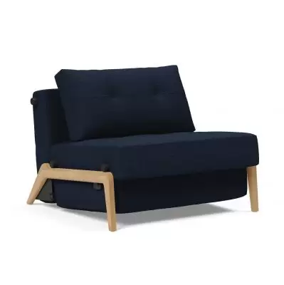 Fotel rozkładany Cubed dąb Dance Blue Innovation
