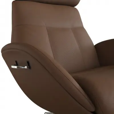 Fotel wypoczynkowy Elegant Modern Cognac Brown Flexlux