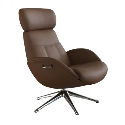 Fotel wypoczynkowy Elegant Modern Cognac Brown Flexlux