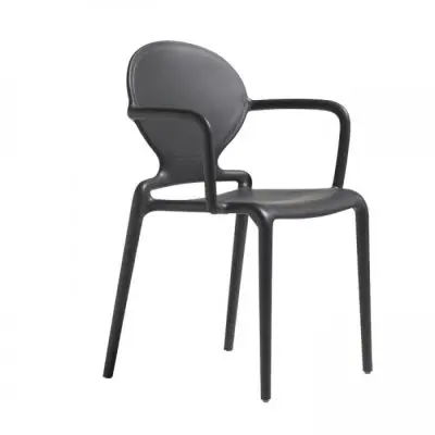 Krzesło Gio z podłokietnikiem antracytowe Scab Design