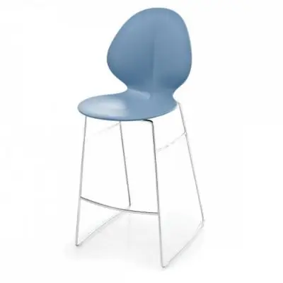 KRZESŁO BAROWE BASIL CS-1354 NIEBIESKIE CALLIGARIS