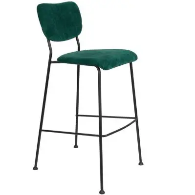 Krzesło Barowe Benson H;102 Cm Zielone Zuiver