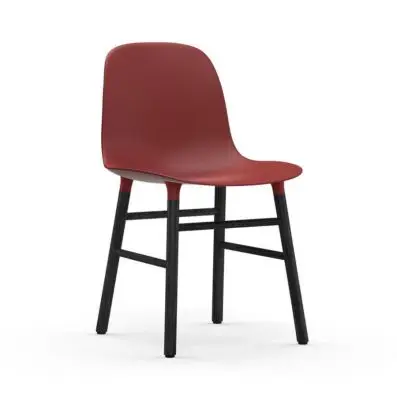 Krzesło Form Dąb Lakierowany Czerwone Normann Copenhagen