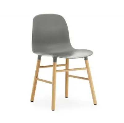 Krzesło Form Dębowa Podstawa Szare Normann Copenhagen