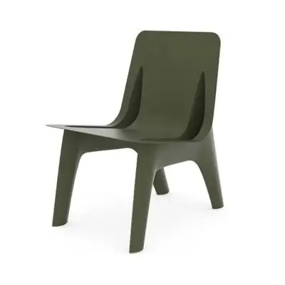 KRZESŁO J-CHAIR LOUNGE ALU OLIWKOWE ZIETA