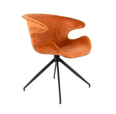 Krzesło Mia Pomarańczowe Zuiver