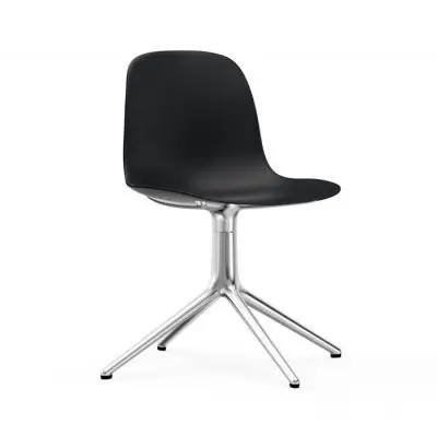 Krzesło Obrotowe Form Aluminiowa Podstawa Czarne Normann Copenhagen