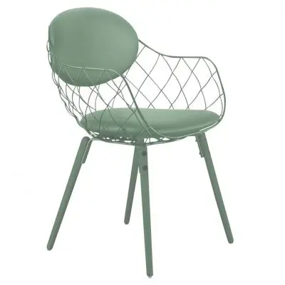 Krzesło Pina Tk. Steelcut 2 Zielone Magis