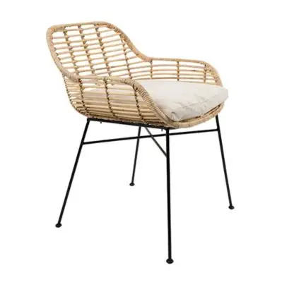 KRZESŁO RATTANOWE TIGER WHITE LABEL LIVING