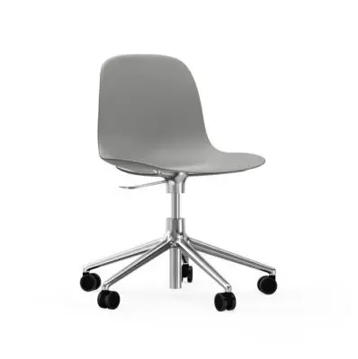 Krzesło Biurowe Form Aluminiowa Podstawa Szare Normann Copenhagen