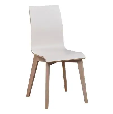 Krzesło gracy białe-dąb bielony rowico