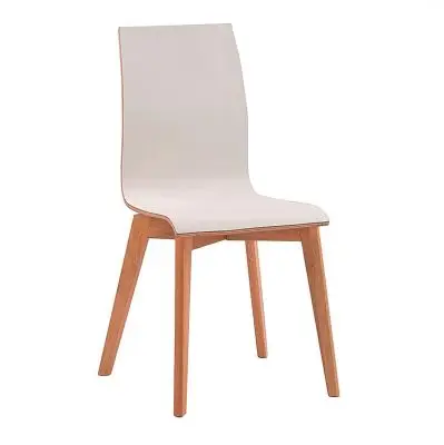Krzesło gracy białe-dąb naturalny rowico