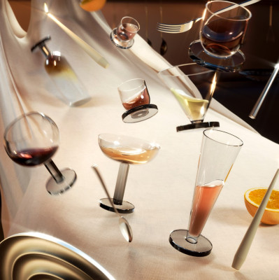 Puck Champagne Glass 2 PC. Tom Dixon