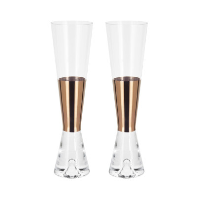 Sklo šampaňského měděného nádrže 2 ks. Tom Dixon