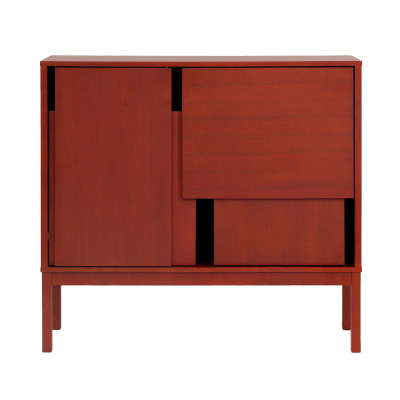 Komoda Layer With Legs czerwona Design House Stockholm