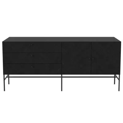 Komoda Luxe czarny dąb Bolia