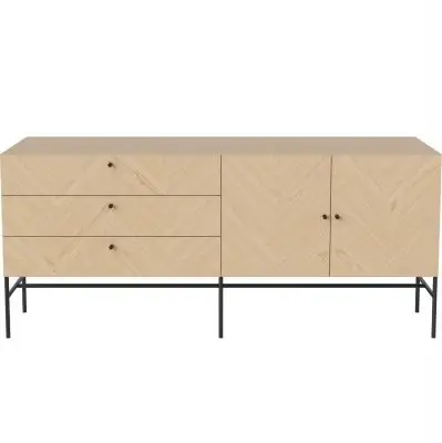 Komoda Luxe dąb bielony Bolia